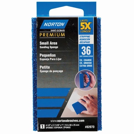 Norton Co Small ProSand 5X Sanding Sponge Small Area Extra-Coarse 82070